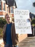 Anti Cuts Campaigners Blockade Salford Mayor's House
